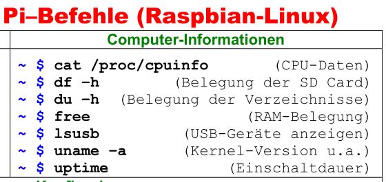 RaspberryPi Befehle